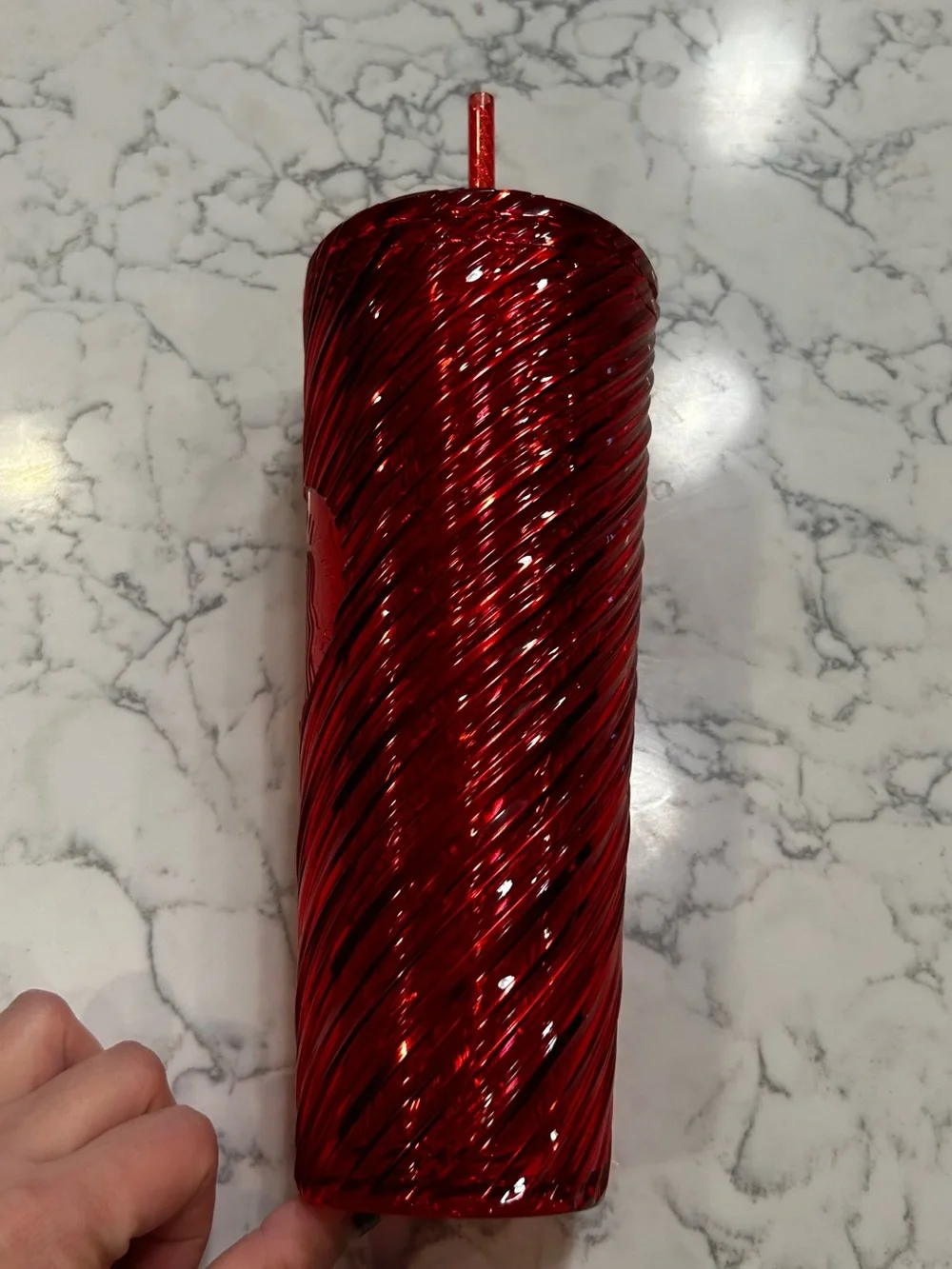 Starbucks red swirl